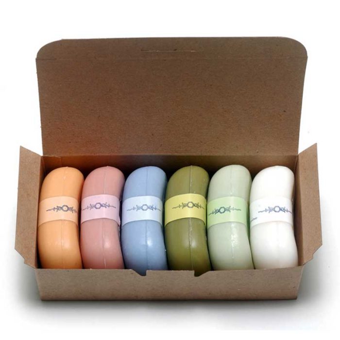 Gift Box of 6 Assorted Boutique French Soaps